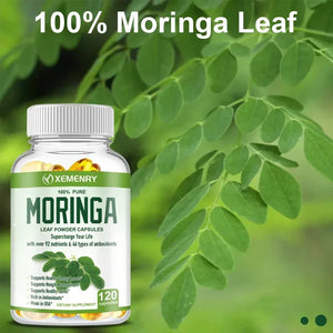 Pure Organic Moringa Capsules by XEMENRY - Premium Nutrient-Rich Dietary Supplement - wellvy wellness store
