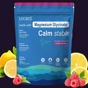 Magnesium Glycinate Powder – Stress Relief & Relaxation Drink | Raspberry Lemonade | 20 Packs